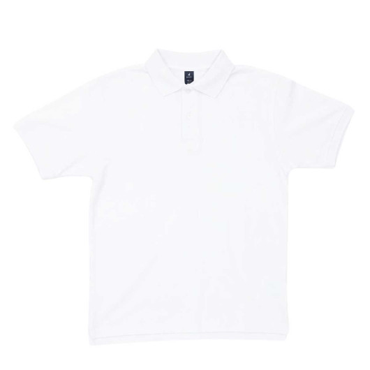 White OC Premium Mens Polos